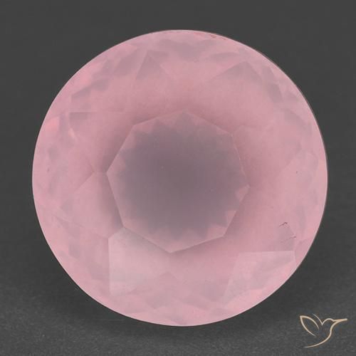 11.73ct Натуральный Средний розовый Розовый кварц, Круглый, Полупрозрачный