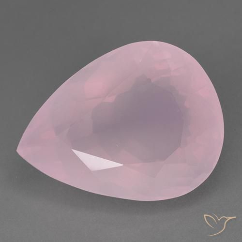 83.06ct Натуральный Оттенки розового Розовый кварц, Форма груши, Прозрачный
