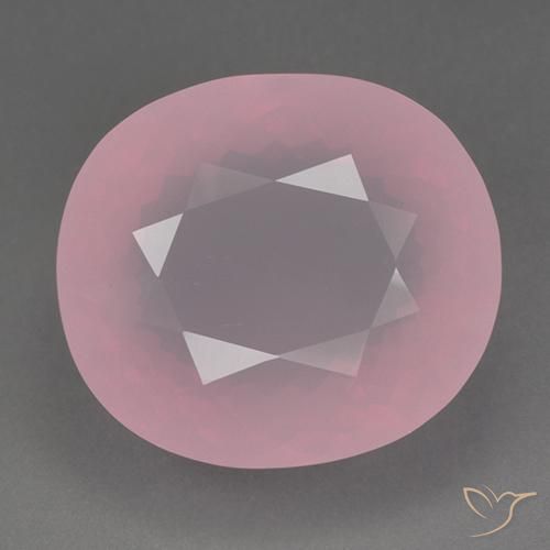 82.87ct Натуральный Средне-розово-розовый Розовый кварц, Овал, Прозрачный