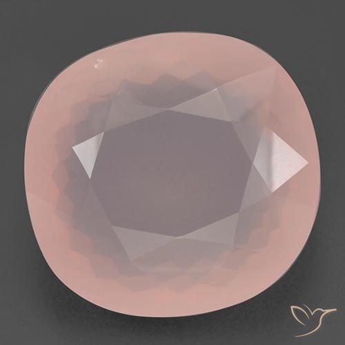 110.88ct Натуральный Светло-розовый Розовый кварц, Подушка, Прозрачный