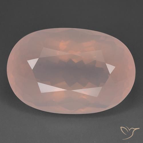 95.79ct Натуральный Румяно-розовый Розовый кварц, Овал, Прозрачный