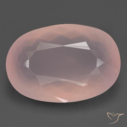 93.65ct Натуральный Фламинго Розовый Розовый кварц, Овал, Прозрачный