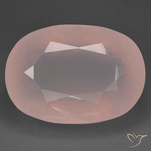 115.62ct Натуральный Светло-розовый Розовый кварц, Овал, Прозрачный