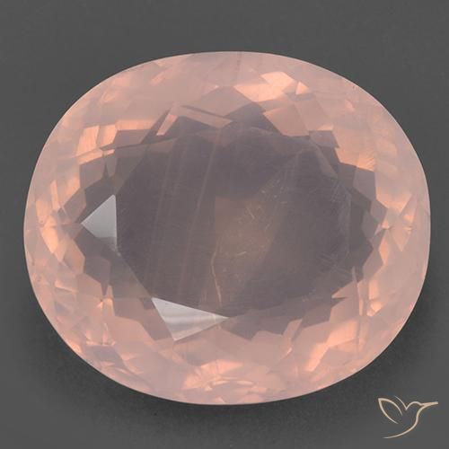 99.32ct Натуральный Светло-розовый Розовый кварц, Овал, Прозрачный