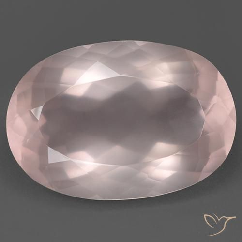 108.15ct Натуральный Светло-кораллово-розовый Розовый кварц, Овал, Прозрачный