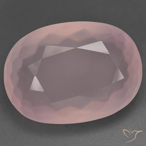 48.51ct Натуральный Средний розовый Розовый кварц, Овал, Прозрачный