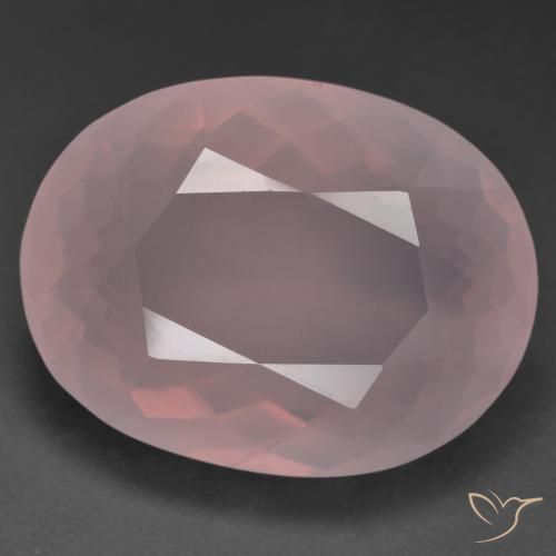 41.36ct Натуральный Средний розовый Розовый кварц, Овал, Прозрачный