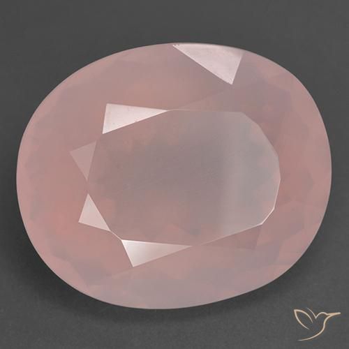 39.78ct Натуральный Средний розовый Розовый кварц, Овал, Прозрачный