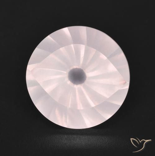 5.66ct Натуральный Светло-персиковая роза Розовый кварц, Круглый, Прозрачный