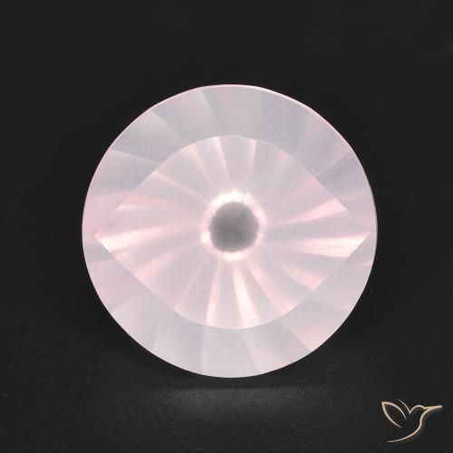 5.50ct Натуральный Очень светлая роза розовая Розовый кварц, Круглый, Прозрачный