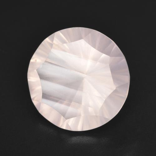 5.14 карата, натуральный Светло-розовый Розовый кварц, Огранка Круг, Прозрачный