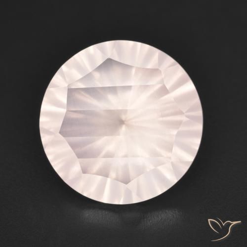 5.06ct Натуральный Очень светло-розовый Розовый кварц, Круглый, Прозрачный