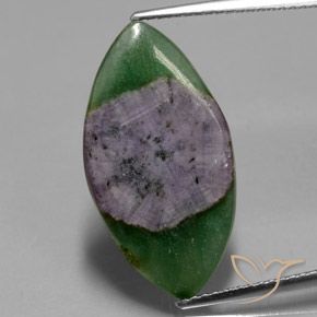 7.45ct Натуральный Многоцветный Рубин в фуксите, Маркиза, Полупрозрачный