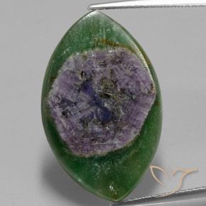 13.22ct Натуральный Многоцветный Рубин в фуксите, Маркиза, Полупрозрачный
