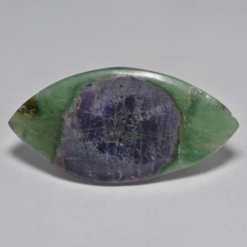 14.95 карата, натуральный Многоцветный Рубин в Фуксите, Маркиза, Полупрозрачный