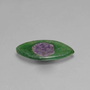 4.10 карата, натуральный Двуцветный Рубин в Фуксите, Маркиза, Прозрачный