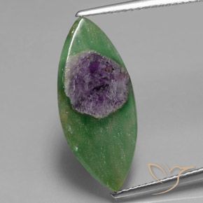 4.33ct Натуральный Многоцветный Рубин в фуксите, Маркиза, Полупрозрачный