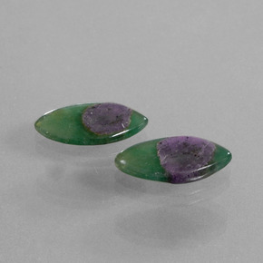  карата, натуральный Двуцветный Рубин в Фуксите, Маркиза, Полупрозрачный