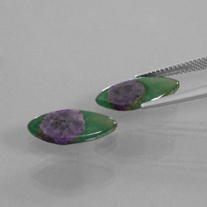  карата, натуральный Двуцветный Рубин в Фуксите, Маркиза, Полупрозрачный