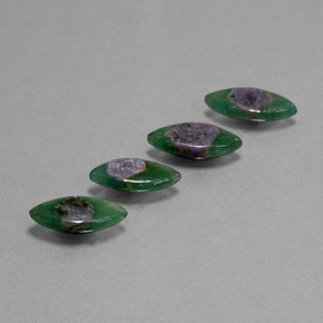  карата, натуральный Двуцветный Рубин в Фуксите, Маркиза, Полупрозрачный