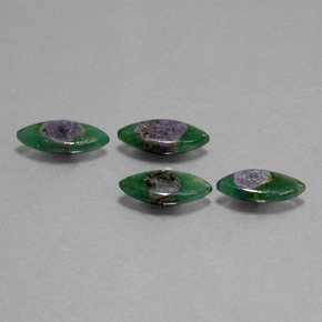  карата, натуральный Двуцветный Рубин в Фуксите, Маркиза, Полупрозрачный