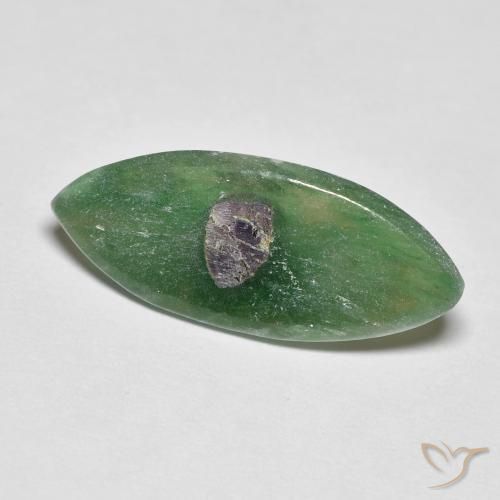 3.87ct Натуральный Многоцветный Рубин в фуксите, Маркиза, Полупрозрачный