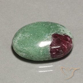 13.35ct Натуральный Многоцветный Рубин-Цоизит, Овал, Непрозрачный