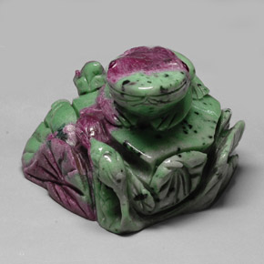 1503.85 карата, натуральный Многоцветный Рубин-Цоизит, Необычная форма, Непрозрачный