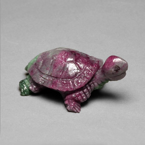 46.70 карата, натуральный Многоцветный Рубин-Цоизит, Необычная форма, Непрозрачный