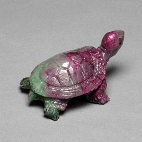 46.70 карата, натуральный Многоцветный Рубин-Цоизит, Необычная форма, Непрозрачный