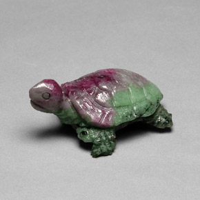 46.70 карата, натуральный Многоцветный Рубин-Цоизит, Необычная форма, Непрозрачный