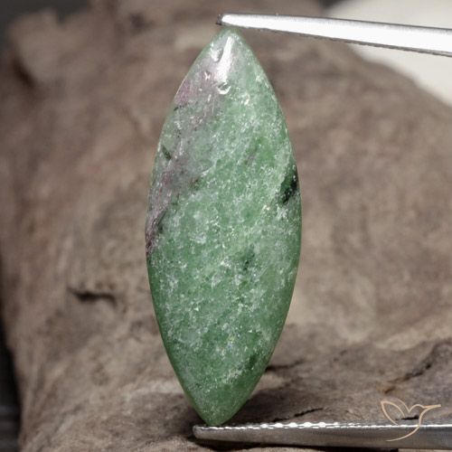 6.93ct Натуральный Многоцветный Рубин-Цоизит, Маркиза, Непрозрачный