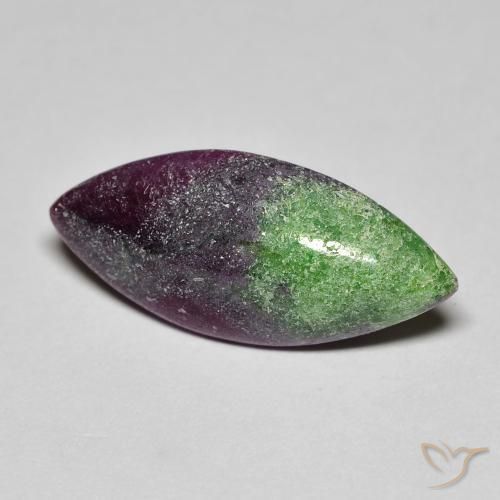 8.60ct Натуральный Многоцветный Рубин-Цоизит, Маркиза, Непрозрачный