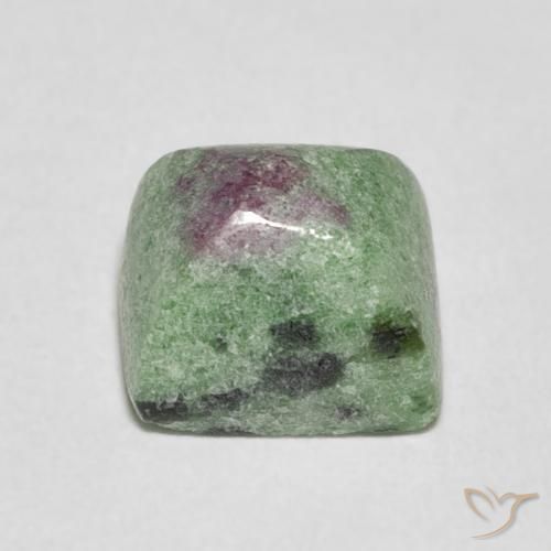 5.41ct Натуральный Многоцветный Рубин-Цоизит, Огранка Багет, Непрозрачный