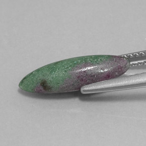 3.03 карата, натуральный Многоцветный Рубин-Цоизит, Маркиза, Непрозрачный