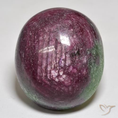 74.53ct Натуральный Многоцветный Рубин-Цоизит, Овал, Непрозрачный