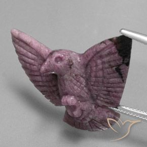 34.62ct Натуральный Средний фиолетовый Рубин-Цоизит, причудливая, Непрозрачный