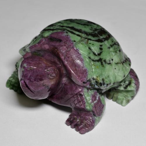 576.15 карата, натуральный Многоцветный Рубин-Цоизит, Необычная форма, Непрозрачный