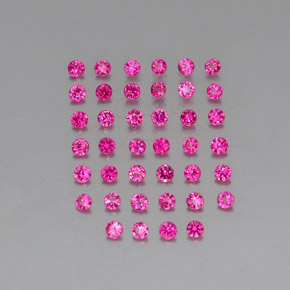 Натуральный Розово-Красный Рубин  карата Огранка Круг, VVS-VS