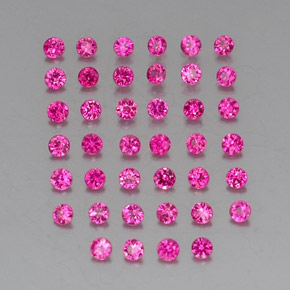 Натуральный Розово-Красный Рубин  карата Огранка Круг, VVS-VS