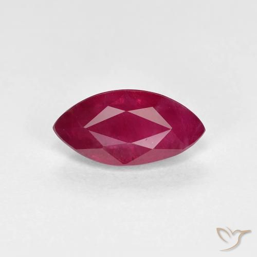 1.11ct Натуральный Темно-красное вино Рубин, Маркиза, VS-SI
