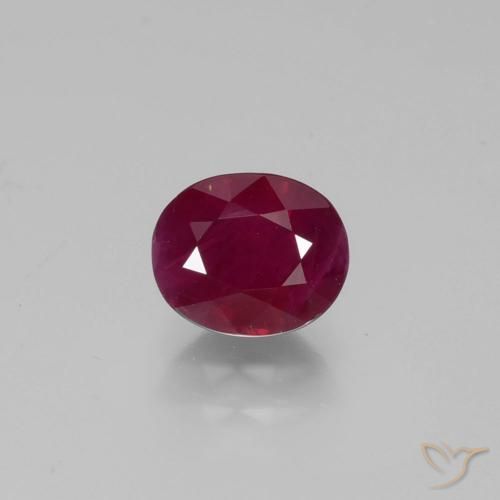 1.21ct Натуральный Красное вино Рубин, Овал, VS-SI
