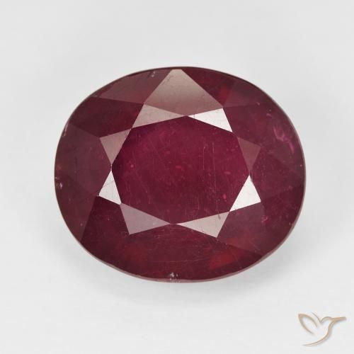 13.27ct Натуральный Красное вино Рубин, Овал, VS-SI