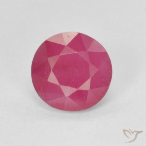 1.19ct Натуральный Розовато-красный Рубин, Круглый, VS-SI