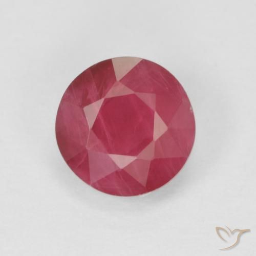 1.05ct Натуральный Средний красный Рубин, Круглый, VS-SI