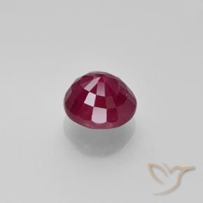 1.11 карата, натуральный Средний красный Рубин, Круглый, VS-SI