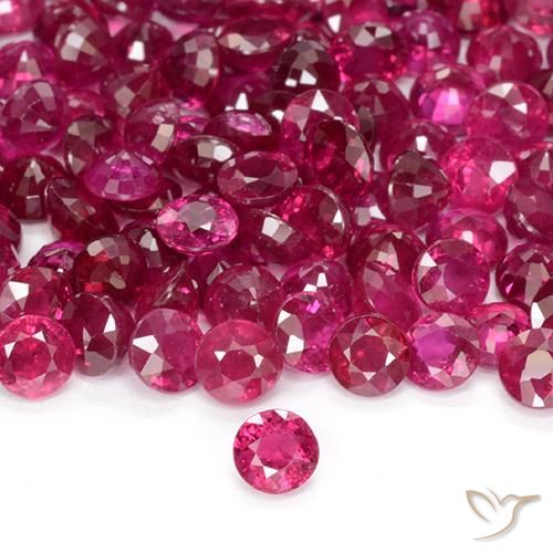0.23ct Натуральный Светло-красный Рубин, Круглый, VS-SI