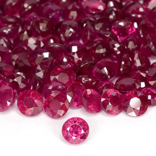 0.29 карата, натуральный Светло-красный Рубин, Круглый, VS-SI