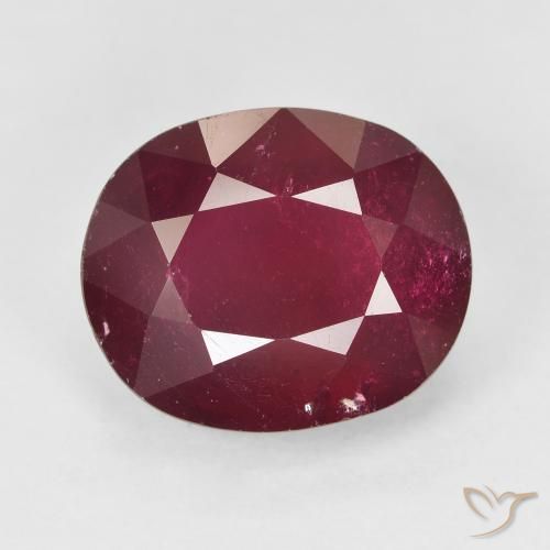 11.91ct Натуральный Красное вино Рубин, Овал, VS-SI