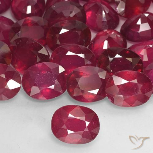 2.86ct Натуральный Средне-темно-красный Рубин, Овал, VS-SI